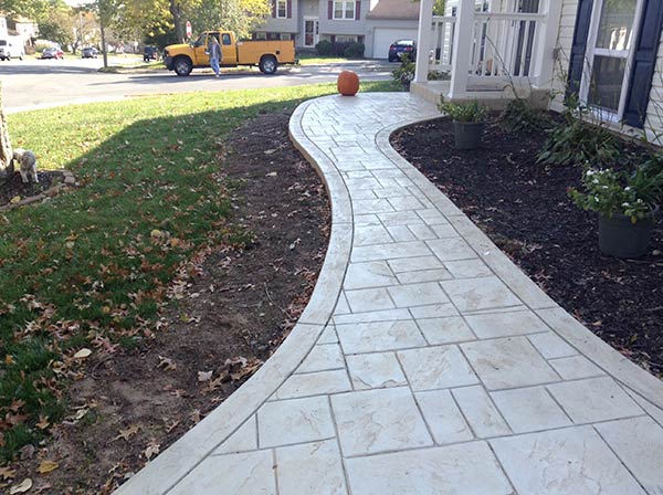 Balustrade — Concrete hallway in the garden in Woodbridge, VA