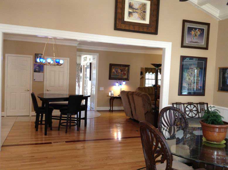 Deck And Patios — Dining anf living room of house in Woodbridge, VA