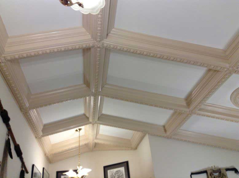 Stamped Concrete — Designed white ceiling in Woodbridge, VA