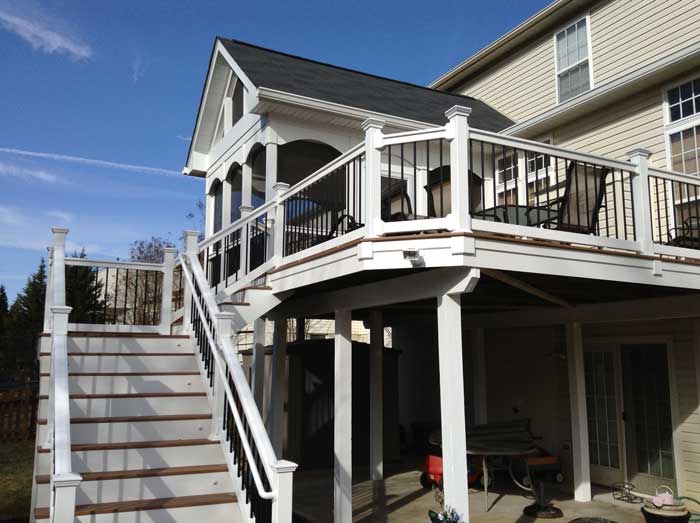 Loggia — Wooden Stairs D in Woodbridge, VA