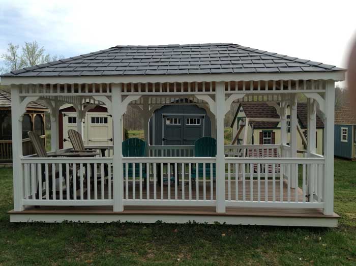 Pipe — Chairs inside the gazebo in Woodbridge, VA