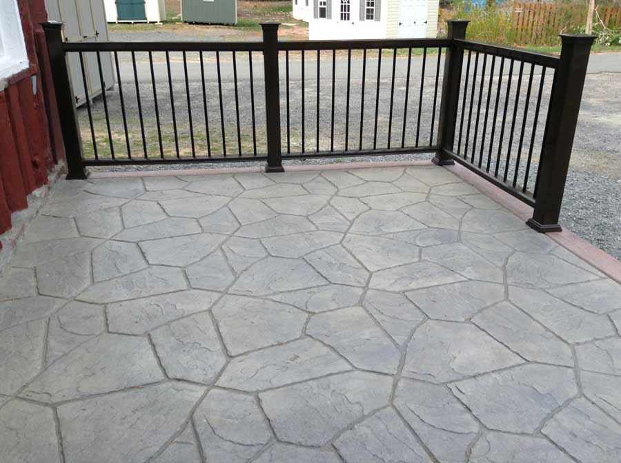 Revision — Designed flooring and black fence in Woodbridge, VA