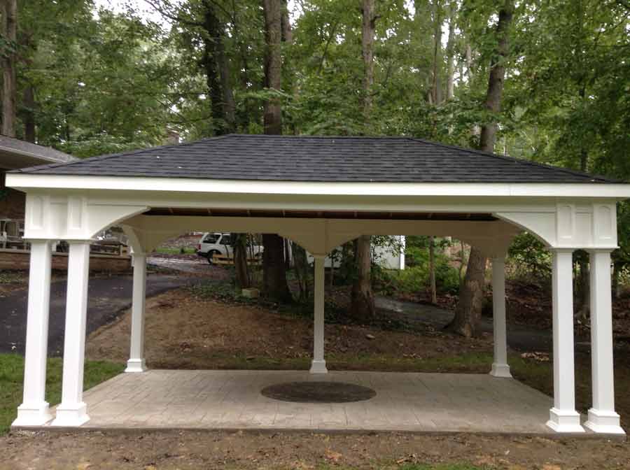 Hall — Front view of gazebo in Woodbridge, VA