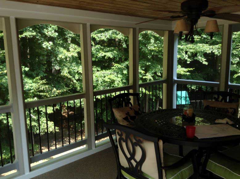 Carport — Designed Deck area with chairs in Woodbridge, VA
