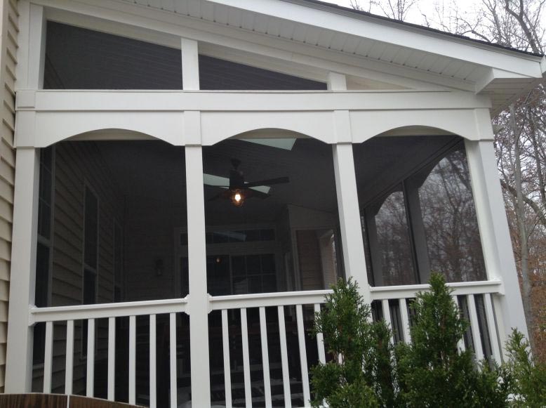 Playhouse Plans — View of deck from the outside in Woodbridge, VA