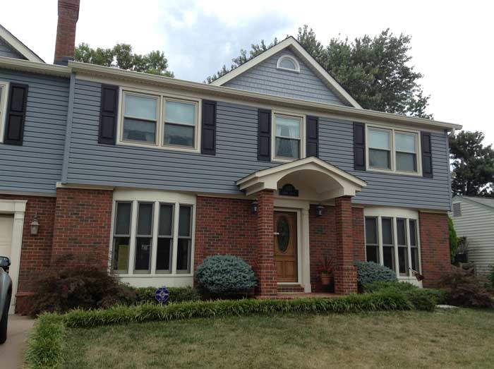 Efficiency — Blue siding of house in Woodbridge, VA