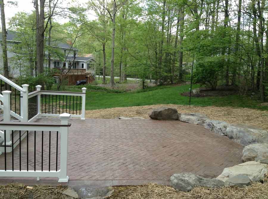 Decks Replacement — Other view of big stones and concrete flooring in Woodbridge, VA