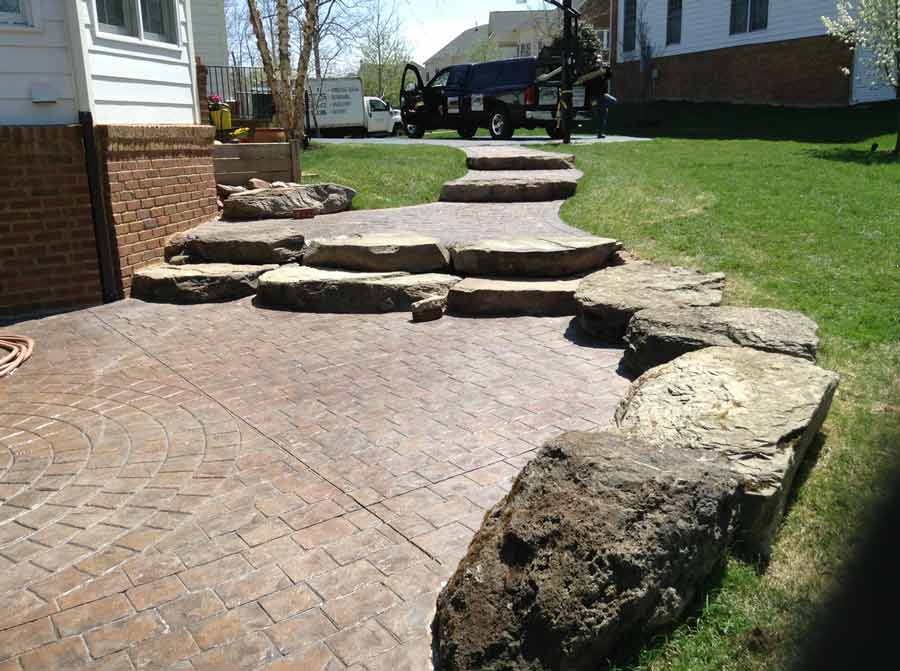 Rearrangement — Stair made of big stones in Woodbridge, VA
