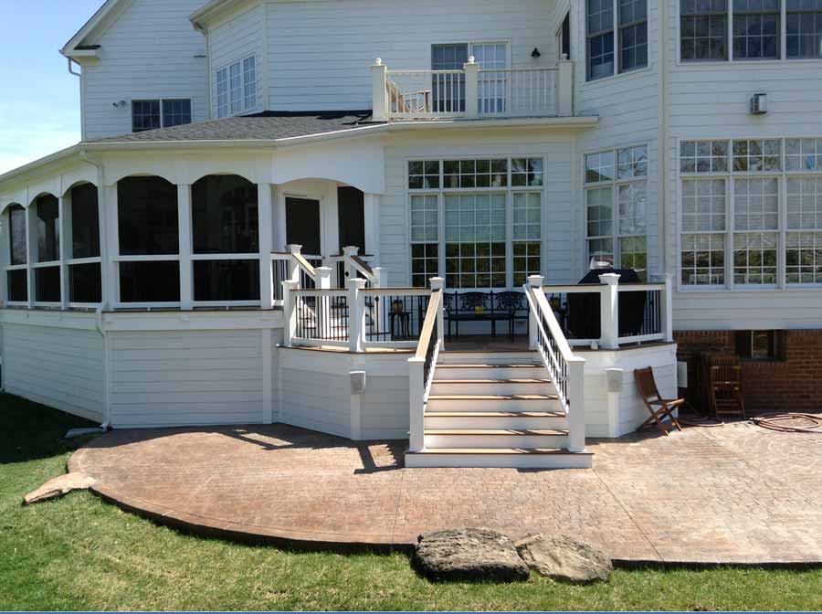 Alteration — Designed clear windows and deck in Woodbridge, VA