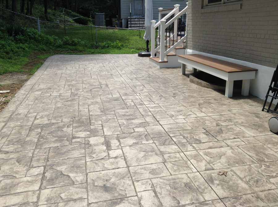 Patios Replacement — Side of house concrete floor in Woodbridge, VA