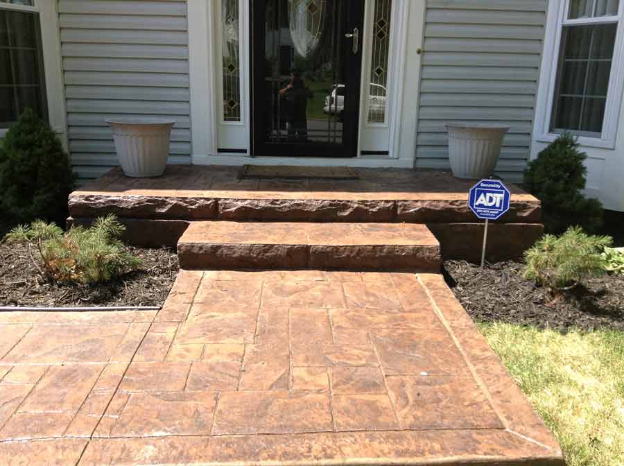 Siding Installation — Concrete stairs and clear door in Woodbridge, VA