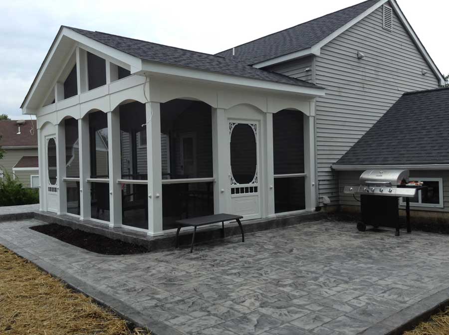 Wall Desk — House porches with black windows in Woodbridge, VA
