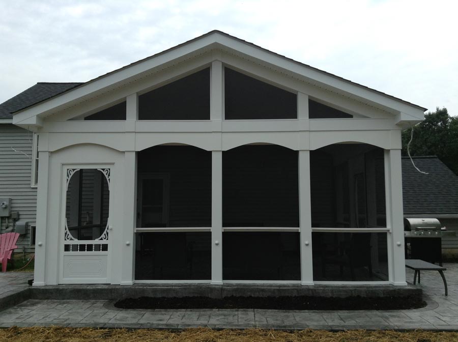 Sliding Sash Windows — Front View of House porches with black in Woodbridge, VA