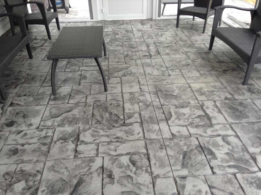 Patios Installation — Designed chairs in concrete floor in Woodbridge, VA