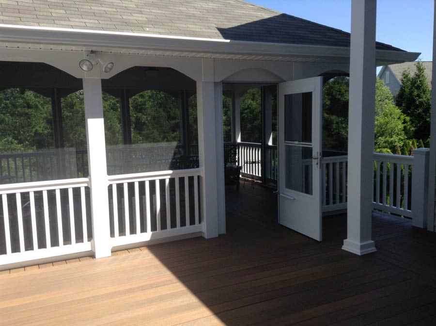 Bifold Doors — Wooden deck of house in Woodbridge, VA
