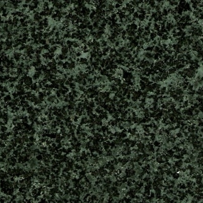 A close up of a green granite 