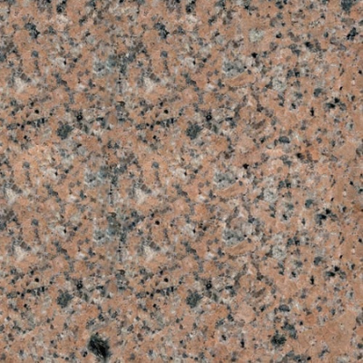 A close up of a pink granite 