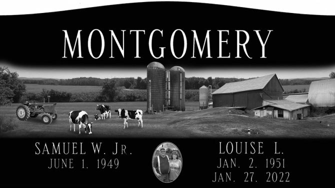 A gravestone for samuel w. jp. and louise l.