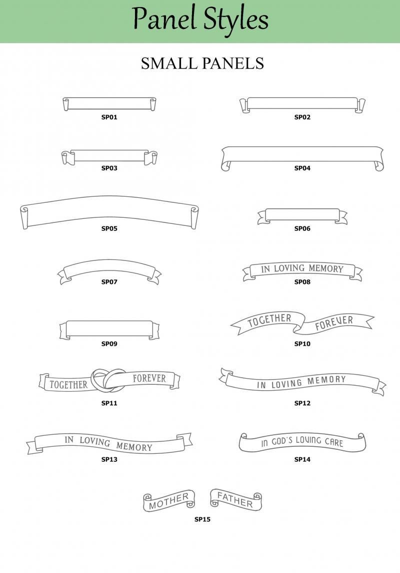 There are many different types of panel styles for small panels.