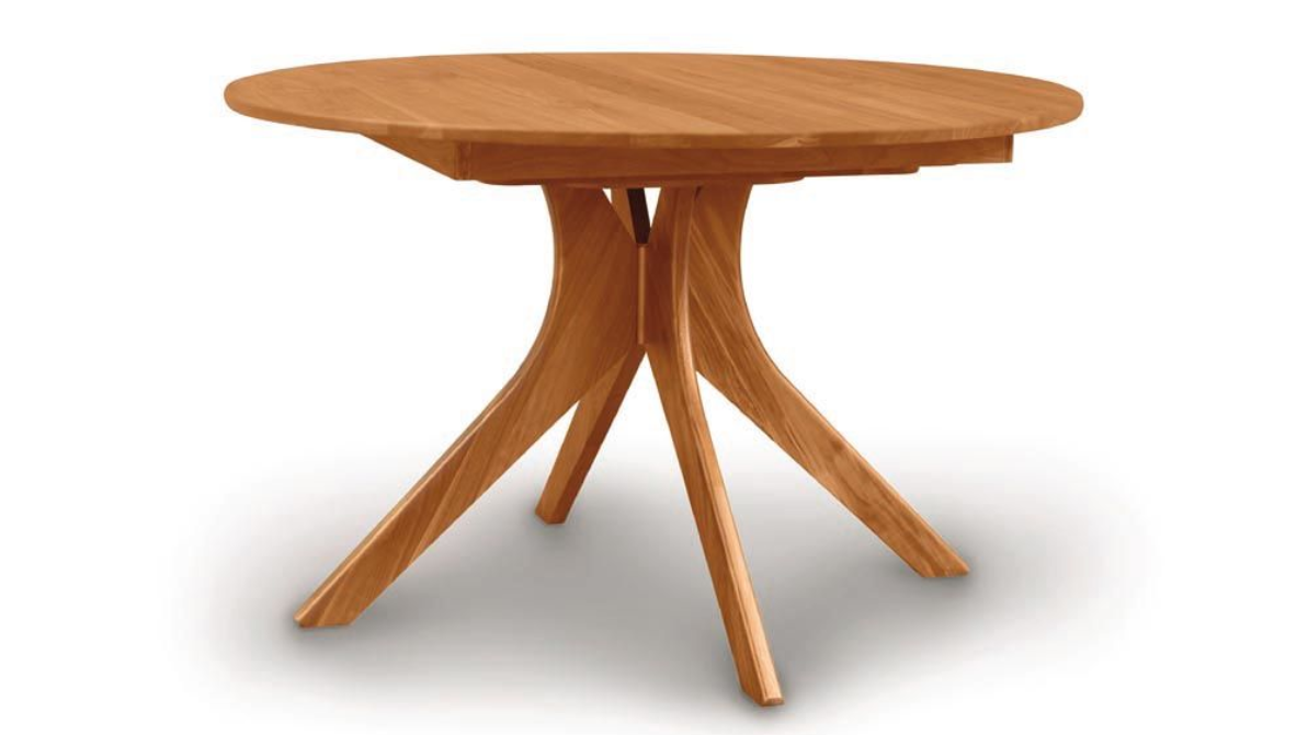 Audrey Round Extension table in Natural Cherry