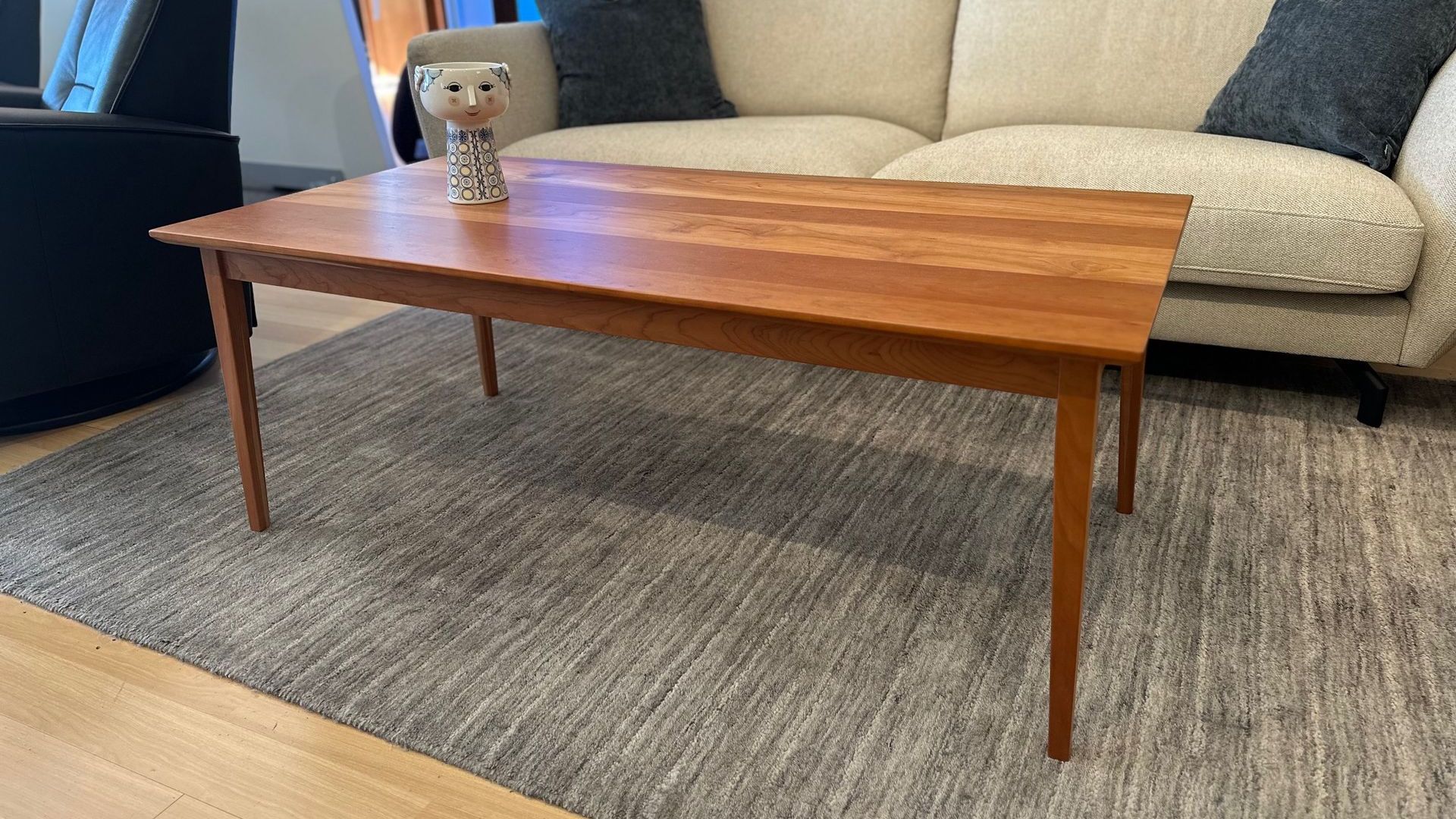 Coffee table 24x48 solid cherry