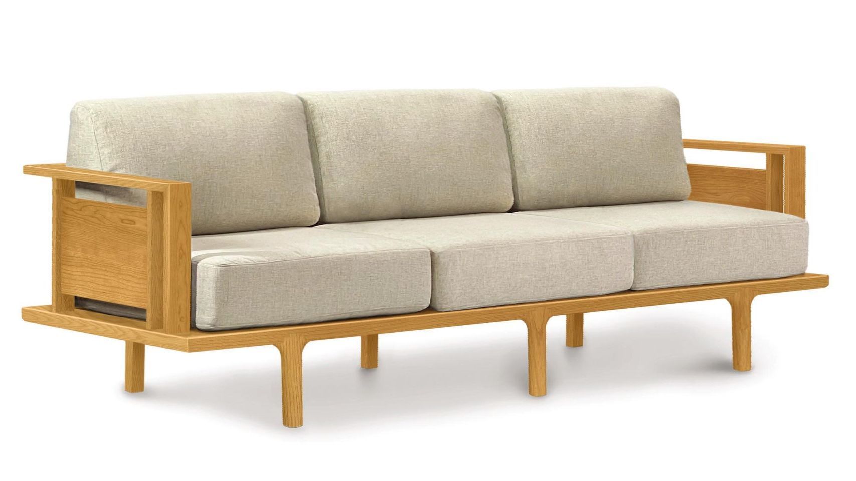 8-SIR-30 Sierra Sofa with wood panel