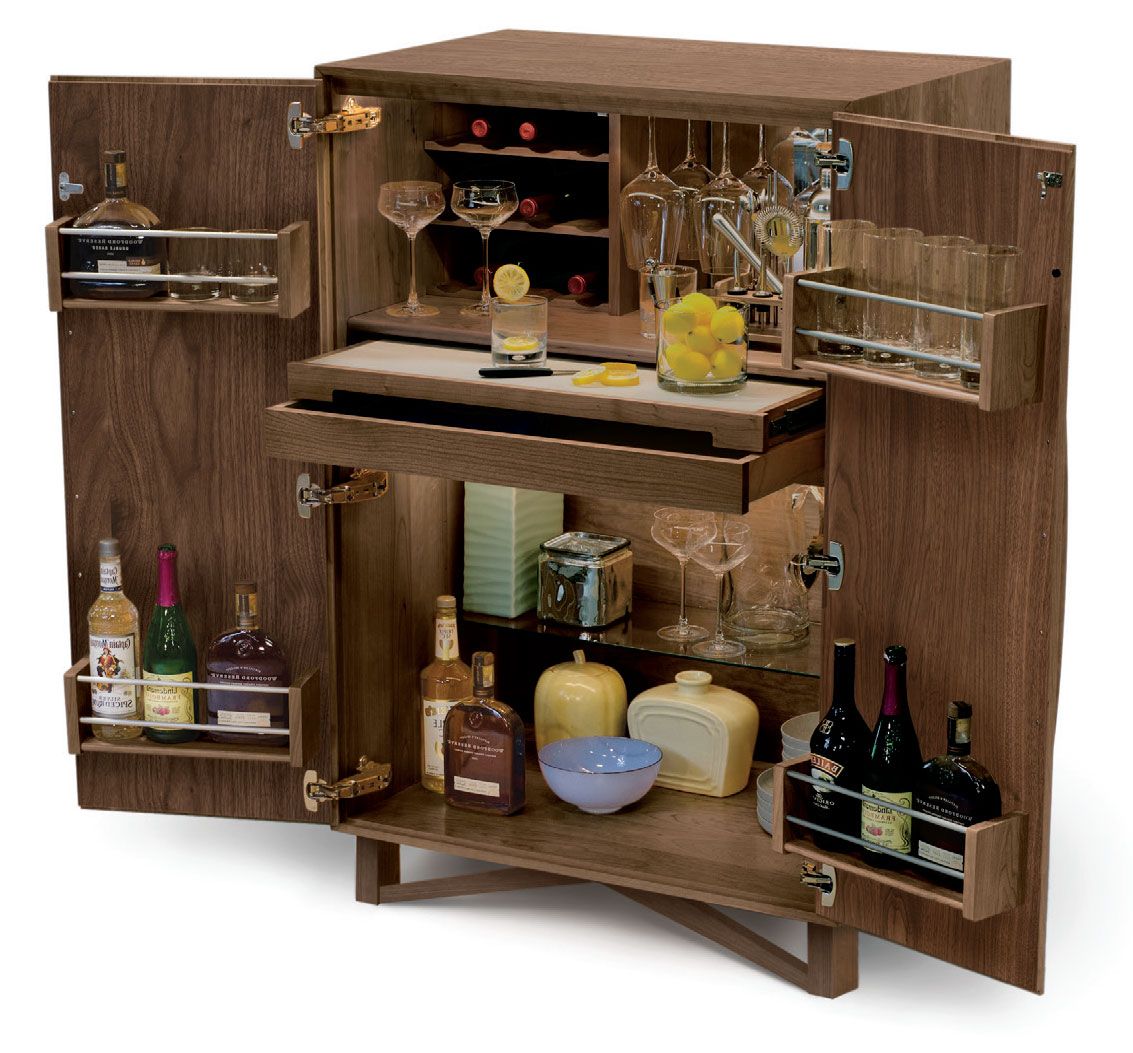 Exeter Bar Cabinet with Lock