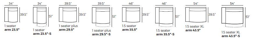 Modules with armrest