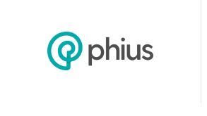 A logo for a company called phius on a white background.
