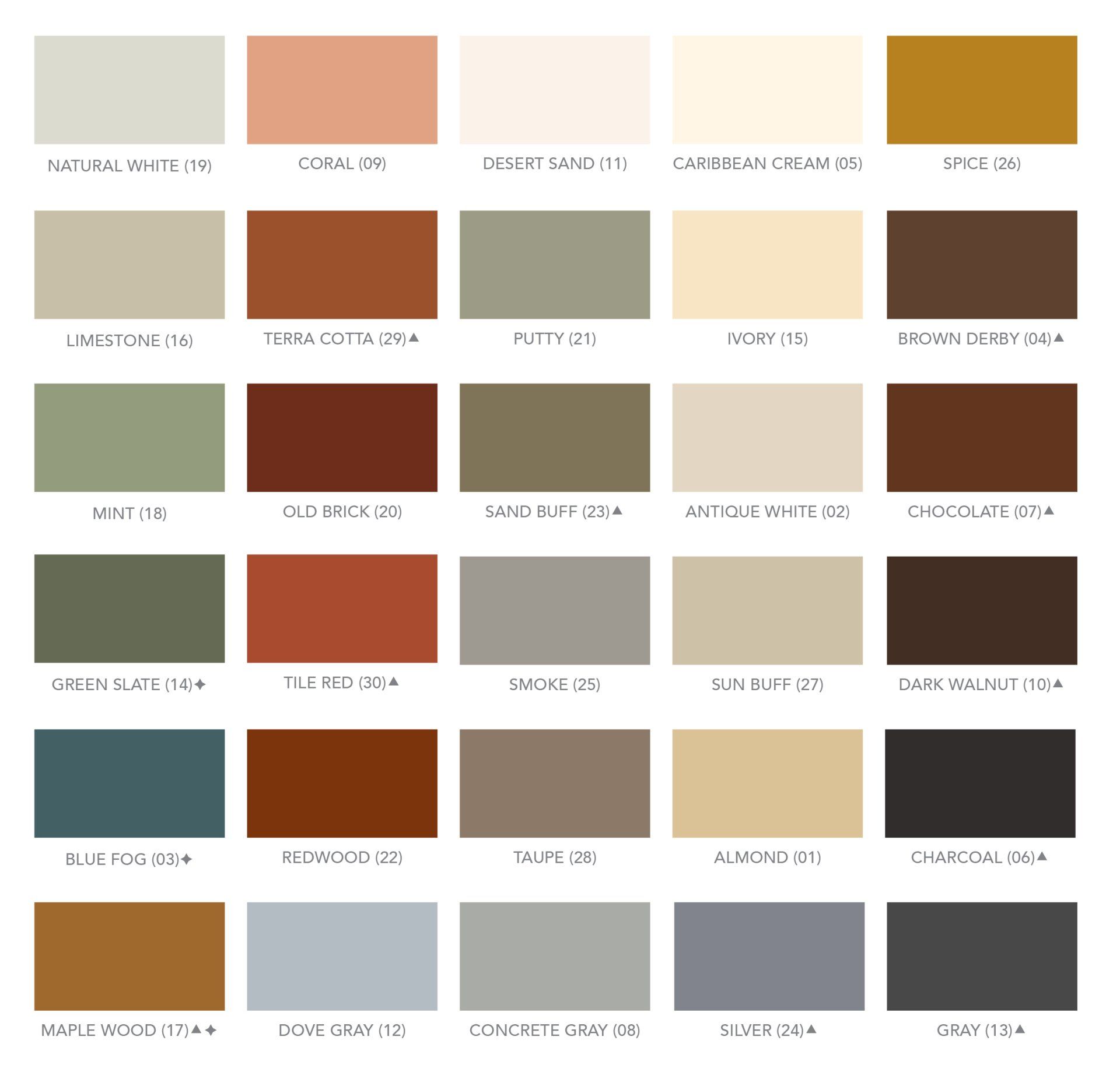 Surecrete Master Color Chart Metallic Epoxy Floor Color Options