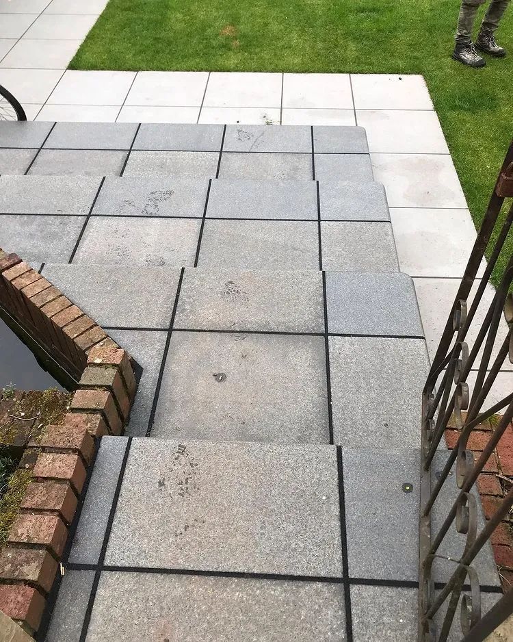 Urban Paving Bristol | A set of stairs leading up to a grassy area