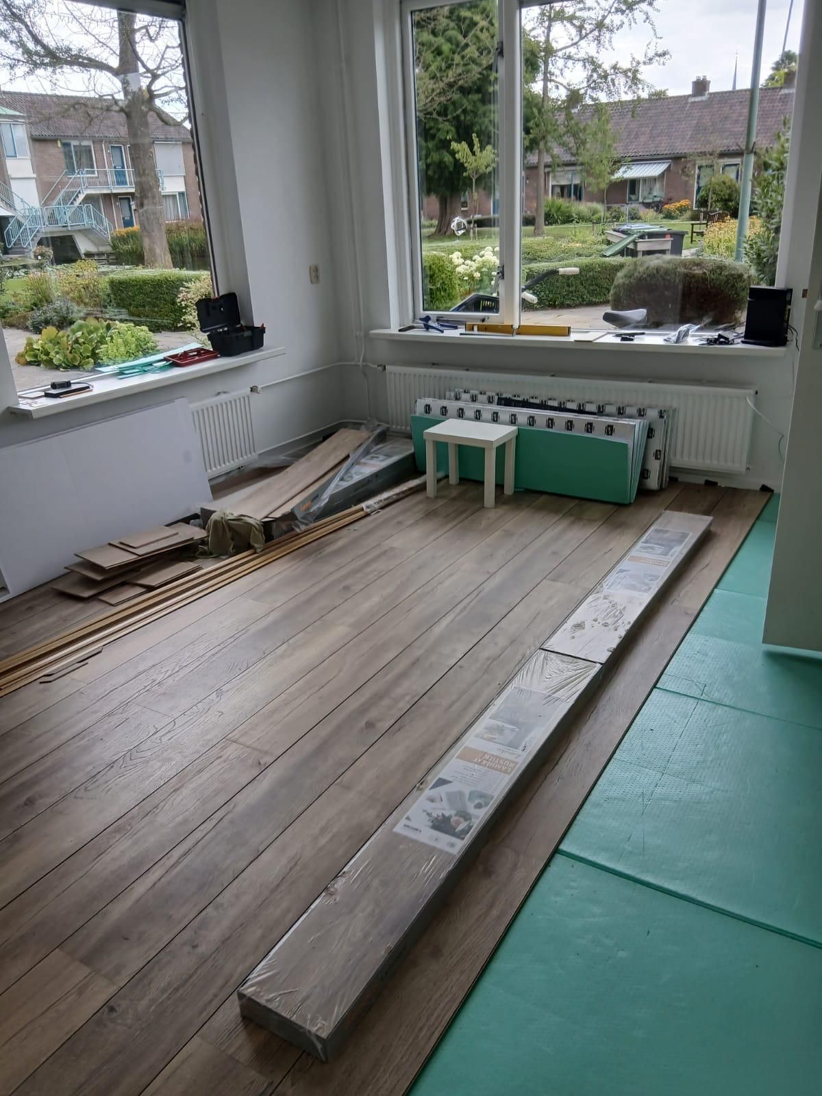 Leggen van ondervloer