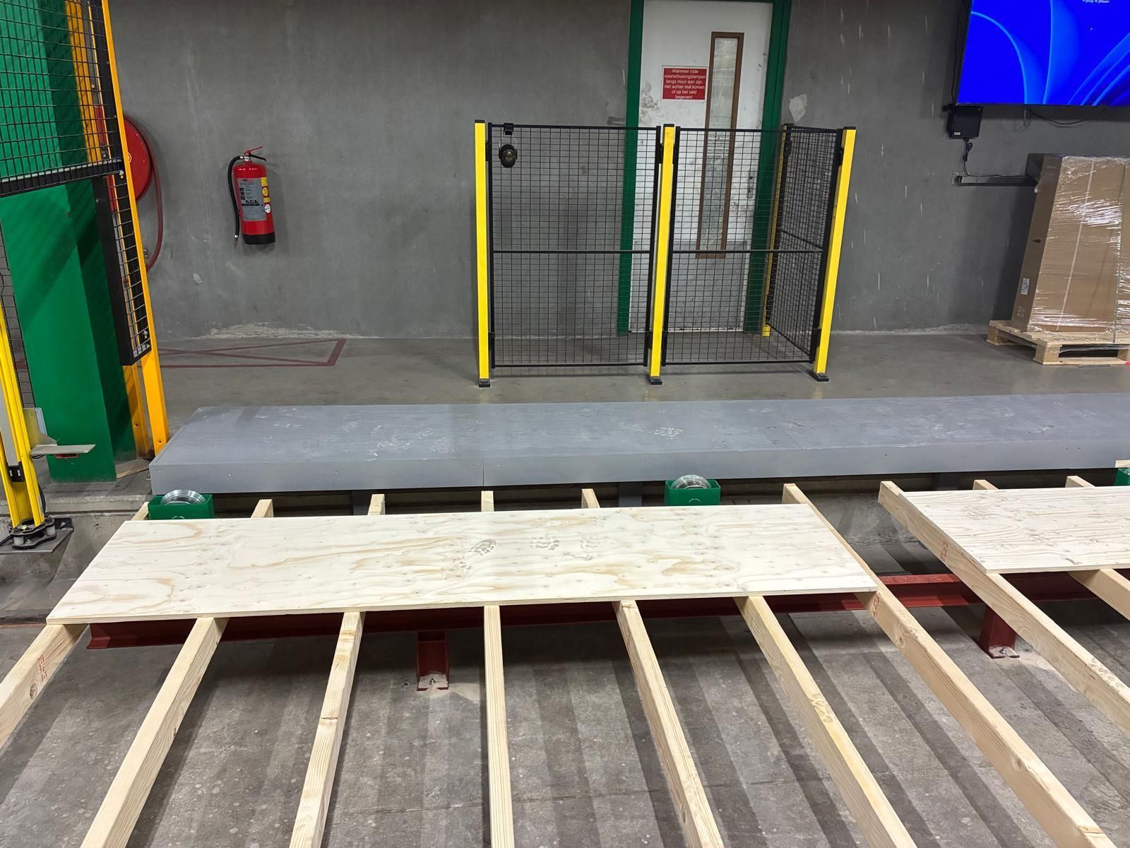 Maken van looppaden voor het machinepark