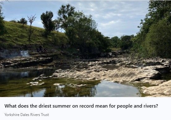 Drought on River Wharfe