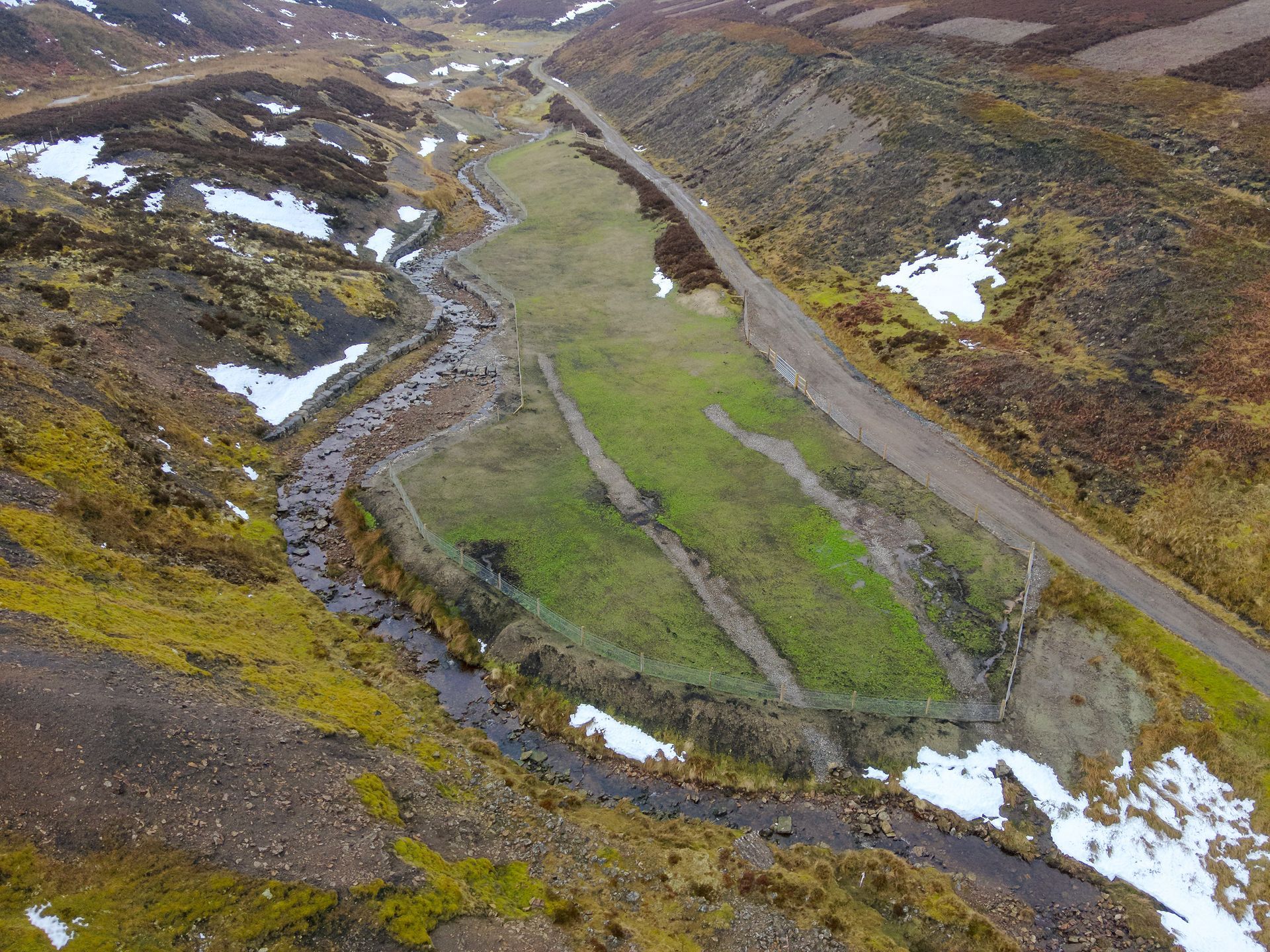 Remedial works to rectify diffuse metal mine pollution