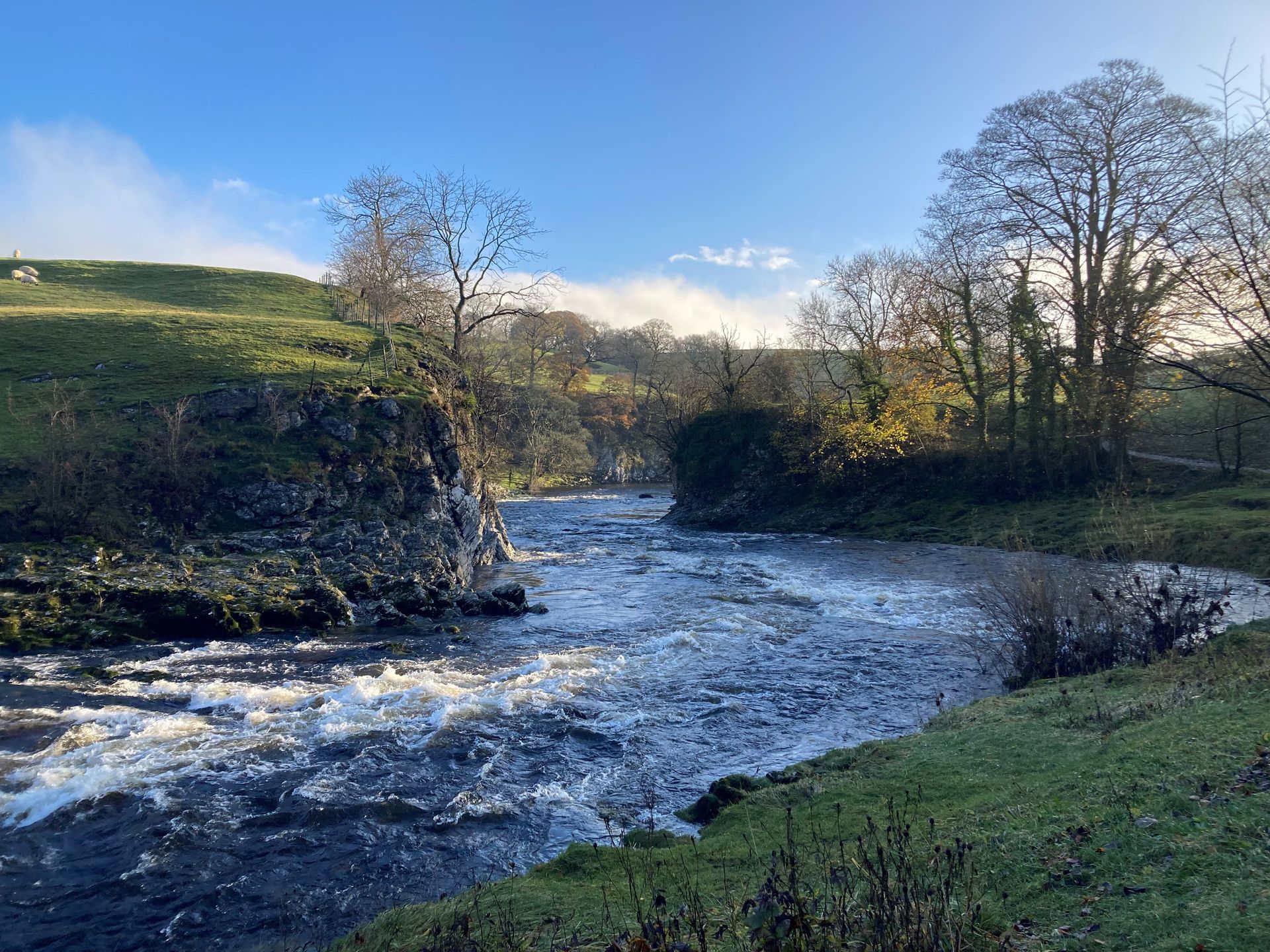 River Wharfe at Loup Scar