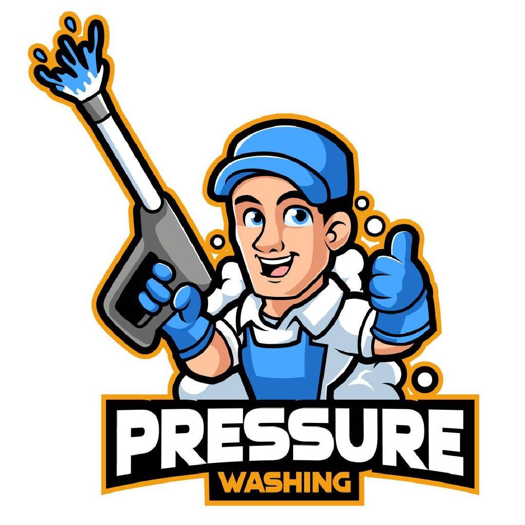 A man is holding a high pressure washer and giving a thumbs up.