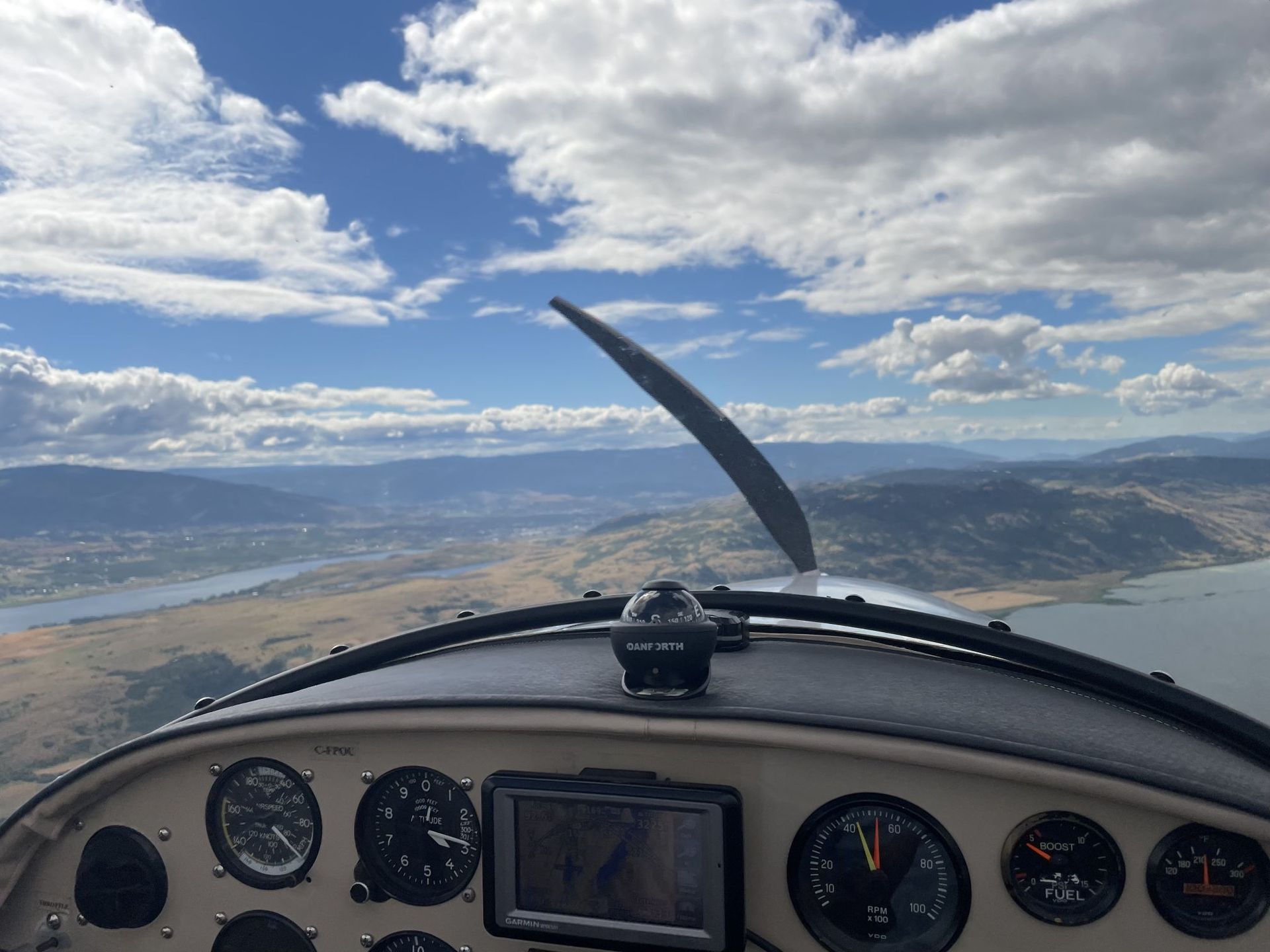 Lake view from the sky