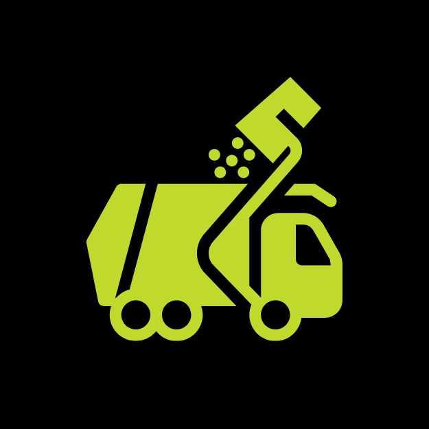 Garbage truck icon