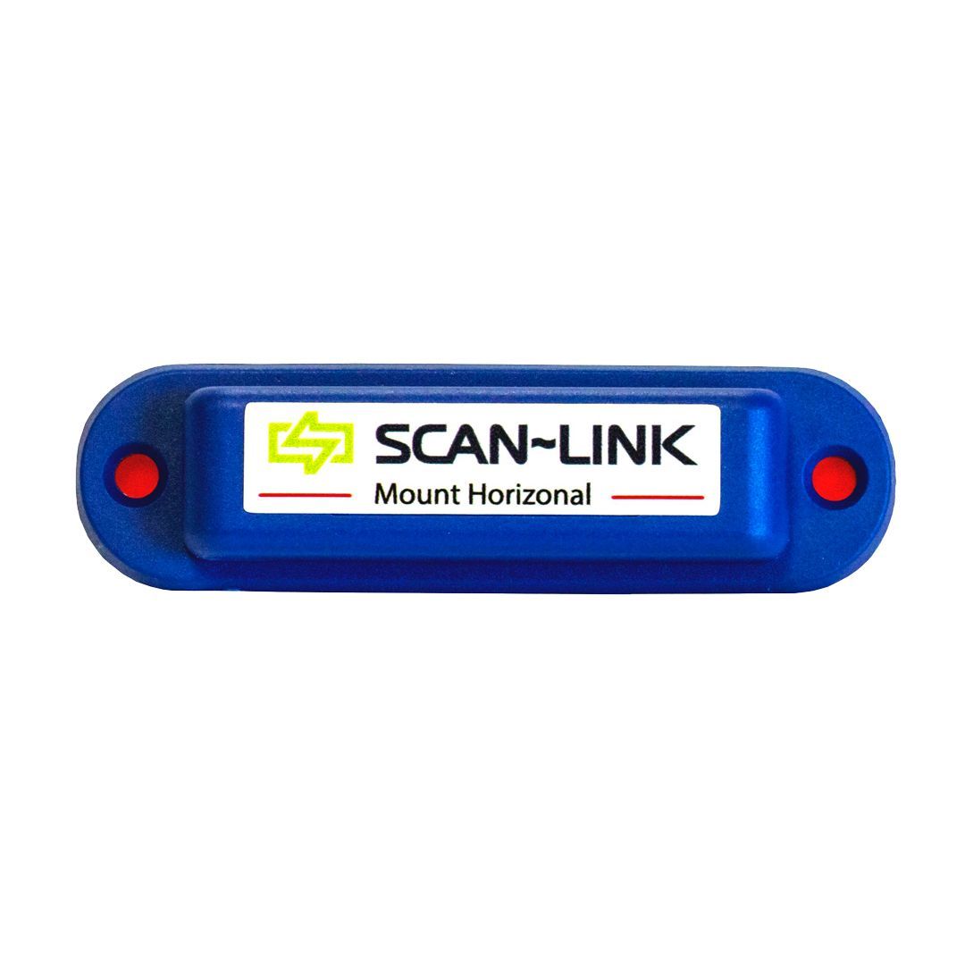 A blue item that says scan-link mount horizontal on it