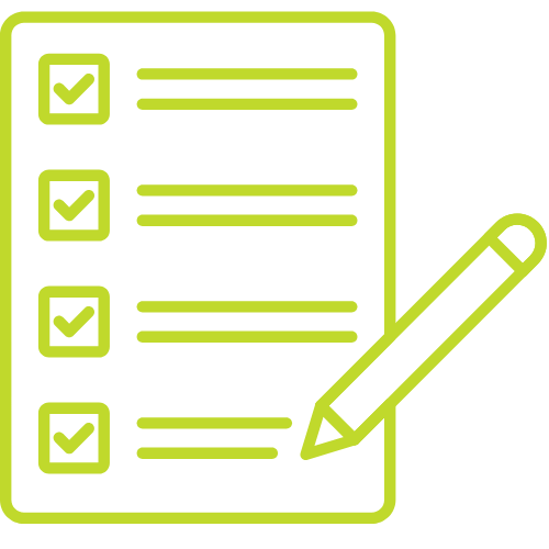 green checklist icon