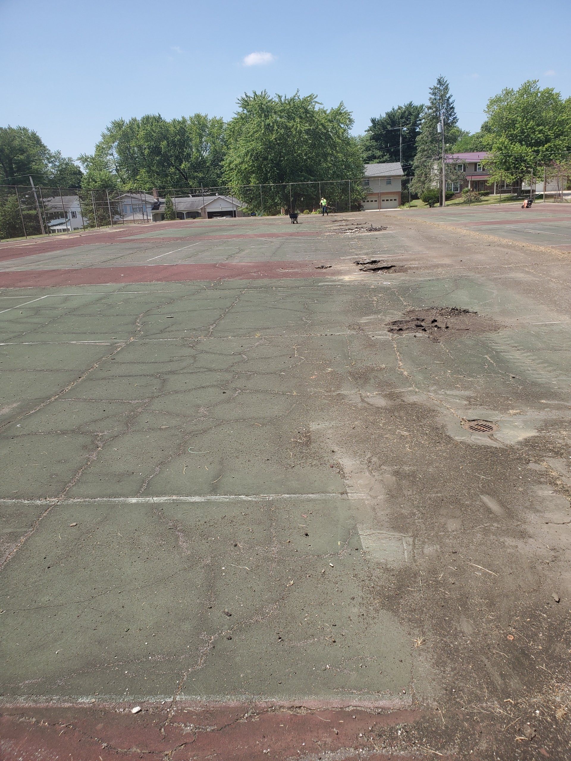 Old Tennis Court — Mansfield, OH — Hammett Asphalt Paving Inc