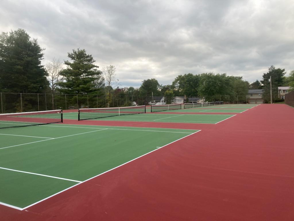 Newly Built Tennis Court — Mansfield, OH — Hammett Asphalt Paving Inc