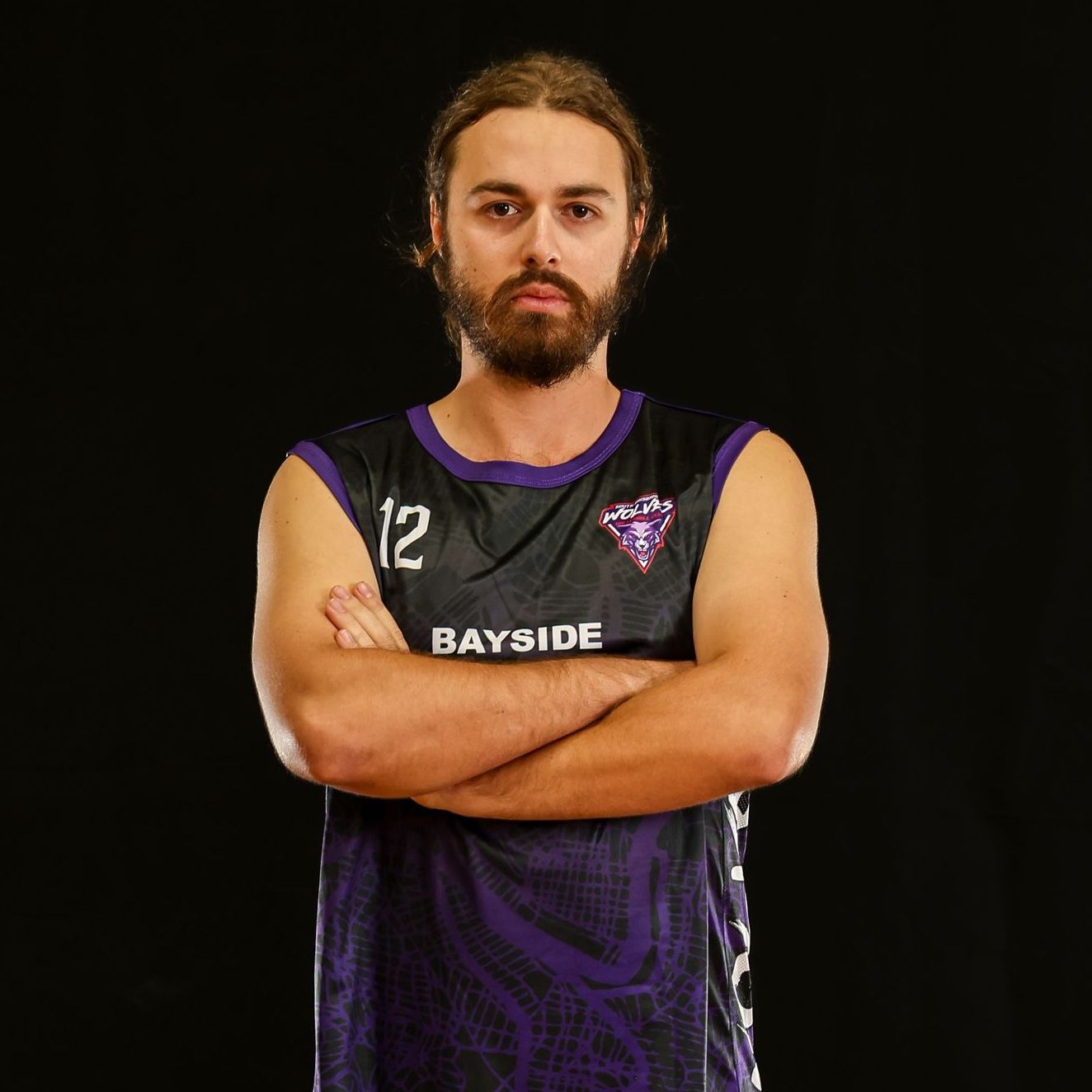 It is a silhouette of a person without a face.