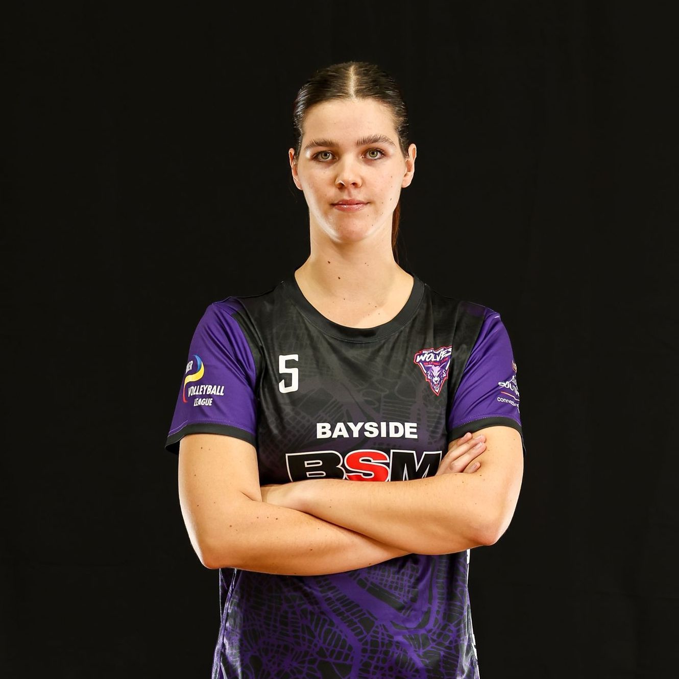 It is a silhouette of a person without a face.