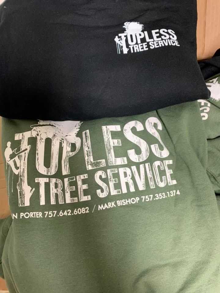 Black and green T-shirts with 