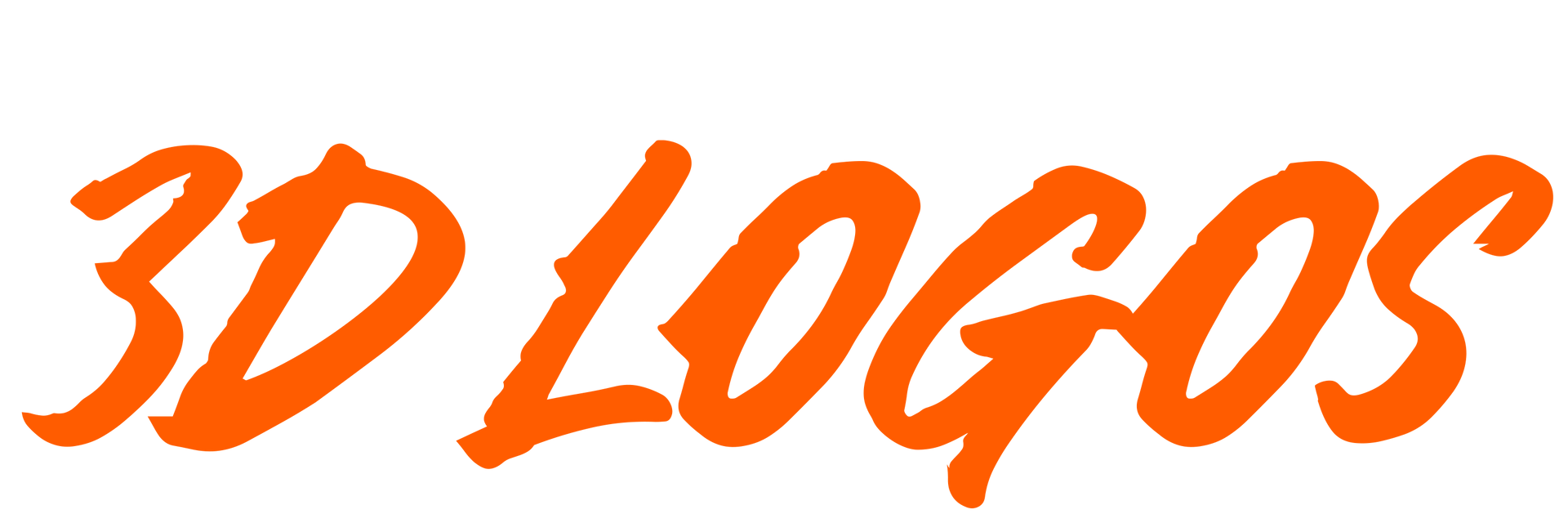 The word 3d logos is written in orange on a white background
