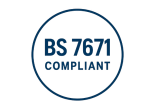 A circular icon featuring the text 