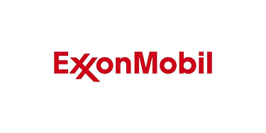 ExxonMobil corporate logo in red text on a white background.