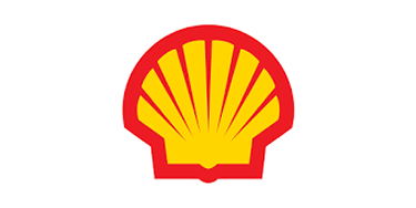 The Shell logo: a stylized yellow pecten scallop shell with a red border on a white background.